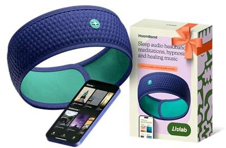 HoomBand | Bluetooth-Schlaf-Kopfhörer | Stirnband für Schlaf, Reisen, Meditation | freier Zugang zu hypnotischen Geschichten und Geräuschen von Schlafexperten