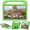Kindgerechte Hülle für Lenovo Tab M10 FHD Plus (2nd Gen) TB-X606F 10.3 Zoll, Eva Leichte Stoßfeste Schutzhülle mit Griff Ständer Kids Tablet Hülle, Grün
