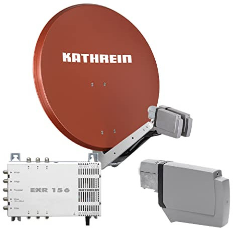 Kathrein CAS 90 ro Sat-Antenne multifeedfähig rotbraun - 6 Teilnehmer