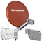 Kathrein CAS 90 ro Sat-Antenne multifeedfähig rotbraun - 6 Teilnehmer