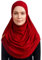 Prien Chic Hijab Für Damen, Türkisch Kopftuch Muslim, Frauen Konfektionskleidung Schal Kleider, Muslim Weicher Jersey Kopftücher, Burka, Easy Hijab Set, Muslimisch Abaya (Burgund)