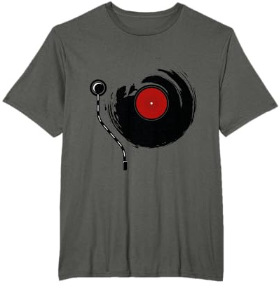Music Vintage DJ Turntable Vinyl Records Player T-Shirt
