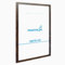 PHOTOLINI Cadre 50x70 bois chêne foncé MDF, cadre pour puzzle 50x70 et posters, cadre photos avec verre acrylique incassable, cadre photo 70x50 à suspendre, cadre poster 50 x 70 avec accessoires