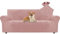 Ystyle Housse de Canapé en Velours, Housse de Canape 3 Places, Housse pour Canapé Extensible, Universelle Sofa Cover avec Accoudoirs, Protection Canapé Chat Chiens Griffures, Rose