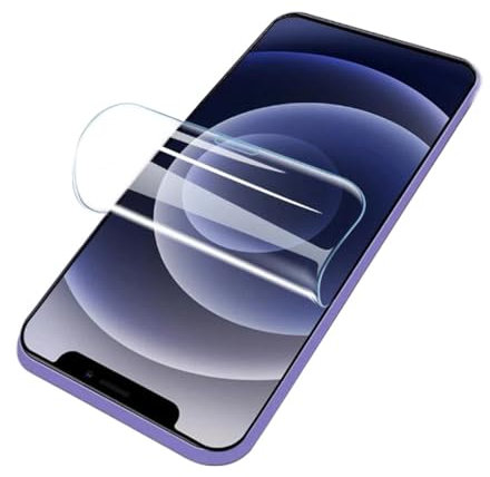 Piniwwe Transparent Hydrogel Screen Protector for iPhone 15 Pro, 2 Pack Flexible TPU Flim Compatible Fingerprint ID, Anti Scratch (Not Glass)