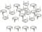 sourcing map 80Pcs Silver Round Dome Rivets, 12mm Brass Spike Studs Spots Punk Rock Nailheads Claw Beads for DIY Clothes Belt Bag Shoes Bracelet Leather Craft