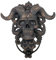 Haibinsuo Ziegenkopf Schädel Wanddekoration Wohnzimmer Badezimmer Wandkunst Gruselige Ziege Horn Schädel Harz Figur Statue Skulptur L