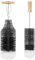 Mycket 2 Bouteille en verre soda Bross- 1 L Brosse de nettoyage de bouteille en verre, adaptée au nettoyage des bouteilles d'eau de soda, des bouteilles en verre, des bouteilles de bébé, etc.. (noir)