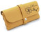 Custodia For Occhiali In Pelle Con Fiore Di Nascita Personalizzata, Custodia For Occhiali Da Sole Con Testo Con Nome Personalizzato, Scatola For Occhiali Morbidi, Regalo For Damigella D'onore(Yellow)