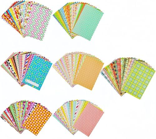 Heyumybit Colorful Mini Photo Frames,Mini Photo Album,140 PCS Photo Border Sticker,Colorful DIY Paper Photo Frame Stickers,Compatible with Fujifilm Instax Mini 11/9/8/70/7s/90/26 Instant Camera