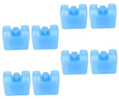 jojofuny Lot De 8 Petits Blocs De Glace Réutilisables Plastique Étanche Bloc Réfrigérant pour Ventilateur De Climatiseur Format Compact Usage Maison, Bureau Et Voyage Refroidissement Longue Durée