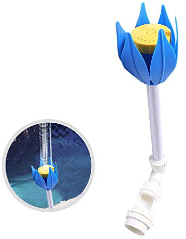 Fontaine de piscine en forme de fleur pour piscine - Compatible avec raccords filetés de 3,8 cm