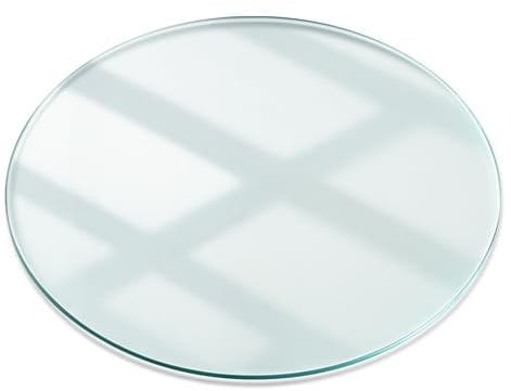 Tischplatte Rund Hartglas Glasplatte für Tisch Transparent 100 cm Couchtisch Platte Durchsichtig aus Gehärtetem GlasKlar