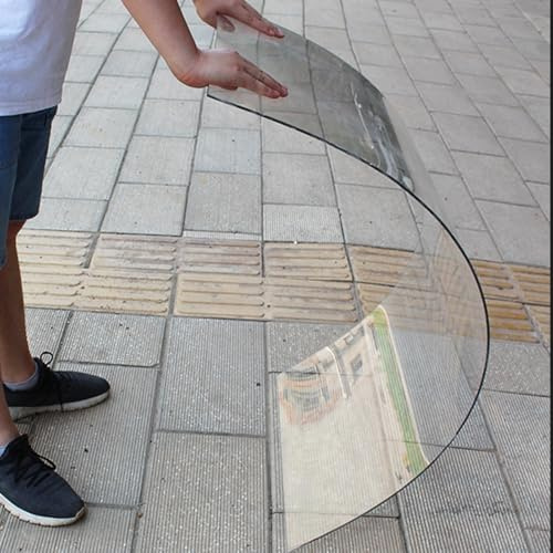YVZYLXH Plaque Polycarbonate, Transparent PVC Couverture 1.2MM Plaque Plastique Anti-UV Transmission Lumière,pour Marquise de Porte Exterieur Serre Jardin Toiture Abris Terrasse(Clear,1.5x1m/5x3.3ft)