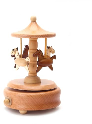 -Musik, Zugmusik, Musical Wind Up Train Castle Girl Dancer, niedliches interaktives Kinderbett-Spielzeug mit leichtem Gewicht für Kindergarten, tragbares Spielzeug für Kinder für Reisen, C