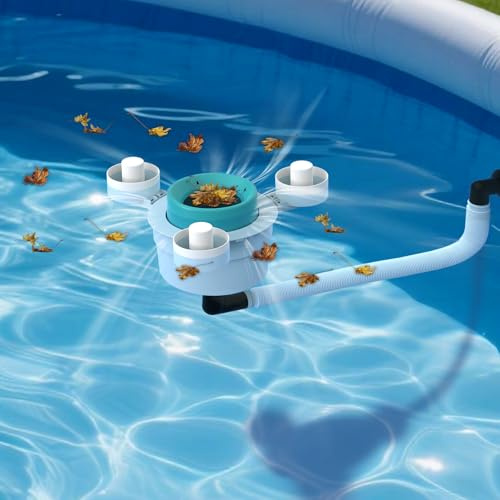 Valdorena Skimmer per Piscina Fuori Terra, Nessuna Installazione Richiesta, Nessuna Staffa Regolabile Richiesta, Viene Fornito con 10 Calzini filtranti, Perfetto per Le Donne, Skimmer per Piscina a