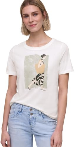 Damen T-Shirt mit Rundhals und Artwork