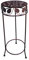 PrimoLiving Metall Blumenhocker/Beistelltisch Shabby Antik-Look braun rund Gr. L (P-05880)