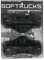 Softrucks Sftpblk Skateboard, Schwarz, Einheitsgröße