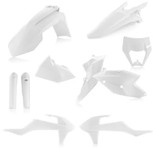 ACERBIS Komplettes Kunststoff-Set EXC/EXC-F 2017, Weiß