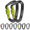 Karabiner, karabinerhaken groß mit Schlüsselanhänger, 12 KN(1223kg) zum Sichern von Haustieren, schaukel,Outdoor, Camping,Wandern, Hängematte, Hundeleinengeschirr, Schlüsselanhänger, 2 Stück