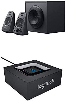 Logitech Z625 2.1 Stereo-Lautsprecher THX (mit Subwoofer) + Bluetooth Audio Adapter