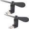 Callstel Handy Ventilator: 2er-Set Mini-Ventilatoren, USB & Micro-USB-Stecker für PC & Co. (Gadget, Miniventilator, Tischventilator)