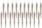 Christmas Concepts® 120mm (4.8) Glitter Icicle Decorations Christmas Tree Trims (CHAMPAGNE, 20)