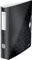 Leitz Qualitäts-Ordner 180° Active WOW, A4, Schmal, Abgerundeter Rücken, 6,5 cm breit, Gummibandverschluss, Leichtes Polyfoam, Plastik-Ordner, WOW Serie, Schwarz, 11070095
