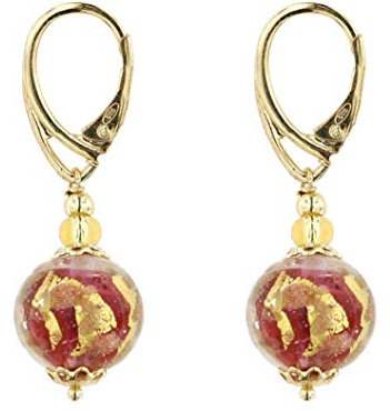 Venetiaurum – Damenohrringe mit original Murano-Glasperlen und 925er Silber - Schmuck Made in Italy zertifiziert