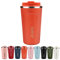 SUNTQ Kaffeebecher to go aus Edelstahl - Thermobecher Doppelwand Isoliert - Kaffeetasse mit Auslaufsicherem Deckel Wiederverwendbar (Orange, 510ml)