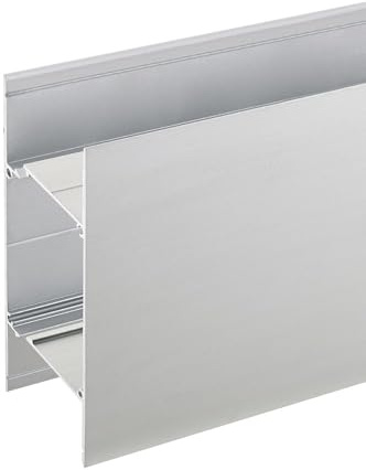 LED Wandprofil UP/DOWN KS-SIG-PROF16, für 2 LED Streifen bis 2.71cm Breite + Treiber, Länge 100cm / 3 x 8.5cm, Aluminium