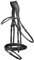 WALDHAUSEN X-Line Nasenpolster Design, Warmblut, schwarz