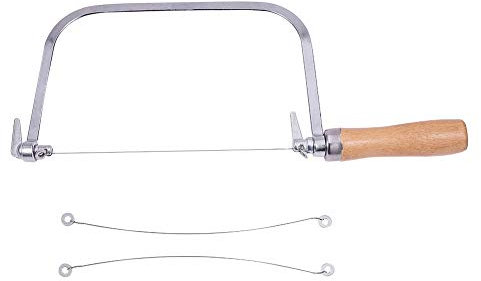 PH PandaHall Soap Cutter String Cutter Saw Cutting Knife with Wooden Handle Butter Cutter Soap Cutter Mold Cutting Making Tool for DIY Candles Wax Trimming