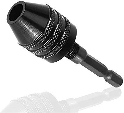 Bestgle Portabrocas sin Llave 0,3-6,5mm, Cambio Rapido Convertidor del Adaptador de1/4 Pulgadas Vastago Hexagonal para Herramienta Amoladora Eléctrica Portabrocas con Vástago Hexagonal