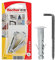 Fischer Dübel SB 8/6 K mit geradem Haken, universell zur Befestigung von Lampen, Spiegeln, Möbeln an Wand und Beton