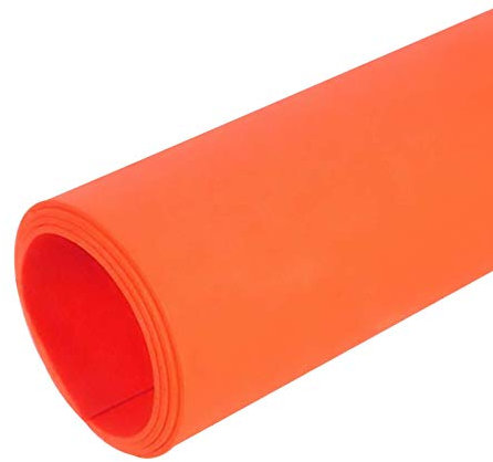 Moosgummi 90cm breit ab 0,5m 23 Farben Schaumgummi PE Schaumstoff Basteln Stoff, gerollter Versand, Farbe:orange
