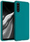 kwmobile Hülle kompatibel mit Sony Xperia 10 III Hülle - weiches TPU Silikon Case - Cover geeignet für kabelloses Laden - Petrol matt