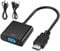HDMI to VGA Cable Adapter, Seminer HDMI (Male) to VGA (Female) with 3.5mm Audio Jack Compatible for Monitor, Computer, Desktop, Laptop, PC, HDTV, Chromebook, Projector, Xbox and More (Black)