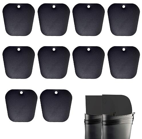 Ncheli 10 Stück Stiefelspanner Form Einsätze Hoch Stiefel Stütze,PVC-Stiefelstützen,iederverwendbare Stiefelformer,Formeinsätze,Hält alle Leder- und Textilstiefel in Form(Schwarz,8 Zoll)