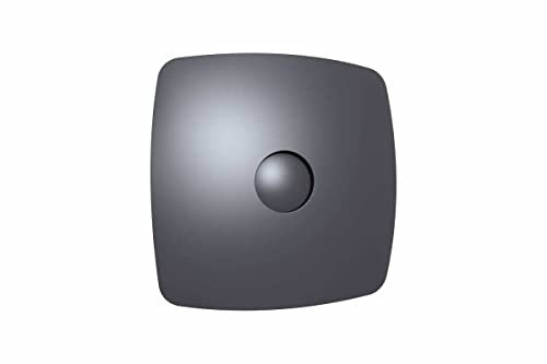 Prostko LTD Dark Grey Bathroom Extractor Fan / 100mm / With Non-Return Valve Axial Ventilator/Overheating protection