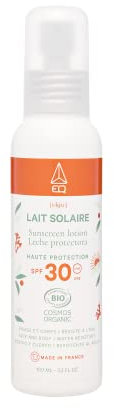 EQ Lait Solaire SPF30-100ml - Haute protection solaire - Certifié BIO par Ecocert