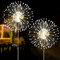 2 PCS Solar Feuerwerk Licht, Outdoor Solar Garten Dekorative Lichter 120 LED Angetrieben 40 Kupferdrähte Schnur DIY Landschaftslicht für Gehweg Wege Hinterhof Weihnachtsdekoration Partys (Warmweiß)