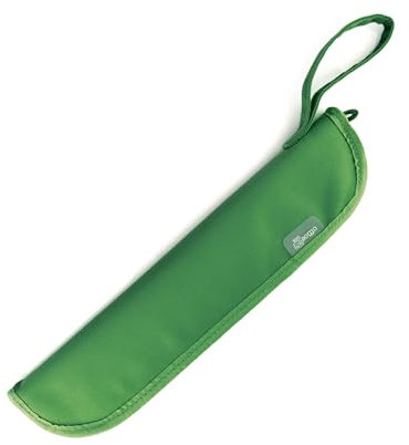 Office Box Custodia in Tessuto per Flauti con Chiusura a Cerniera e Maniglia di Colorline by, Verde Scuro, Astuccio Porta Flauti