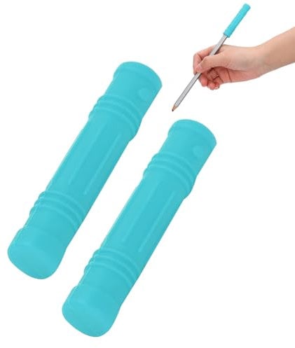 Kauaufsatz Stifte, Kaubarem Bleistiftaufsatz, Silikon Kaustab, Kaubares Schmuckspielzeug für Jungen, Mädchen, Kinder und Erwachsene mit Autismus, ADHS, für Besondere Bedürfnisse Beißhilfe Angst