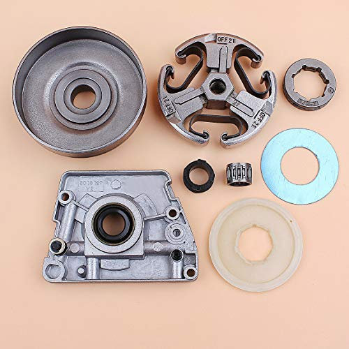 Luxuypon Kit pompa olio frizione adatto per motosega Jonsered 625,625II, 630,670,670 CHAMP 3/8-7T Rim