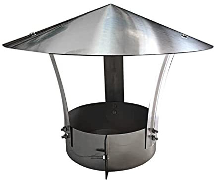 ZXCVASDF Chapeau De Cheminée,Chapeau Capot Cheminée,Chapeau Conduit De Fumée,Cheminée en Acier Inoxydable Conduit De Fumée Capot Raincover Capuchon Protecteur Se Terminant,d8cm/3.15in
