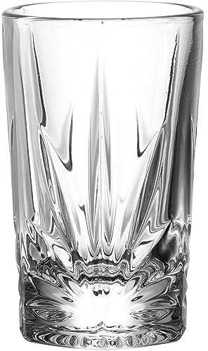 LEONARDO Capri Stamper - Schnapsglas mit Facetten-Optik, hochwertig verarbeitet - Inhalt 70 ml - Spülmaschinengeeignet - 1 Likörglas transparent