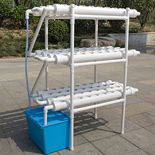 NadineDutol Kit di coltivazione idroponica a 3 livelli, 108 faretti vegetabili idroponici System Growing Kit PVC Pipe Soilless Growing System Hydroponic Kits for Leafy Vegetables.
