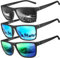 Perfectmiaoxuan Polarisierte Sonnenbrille Herren/Damen, Vintage Elegant Brillengestell Klassisch, HD-Pilotobjektive; Outdoor-Sportarten,Golf,Fahren,Angeln,Reisebrille Mode Sonnenbrille